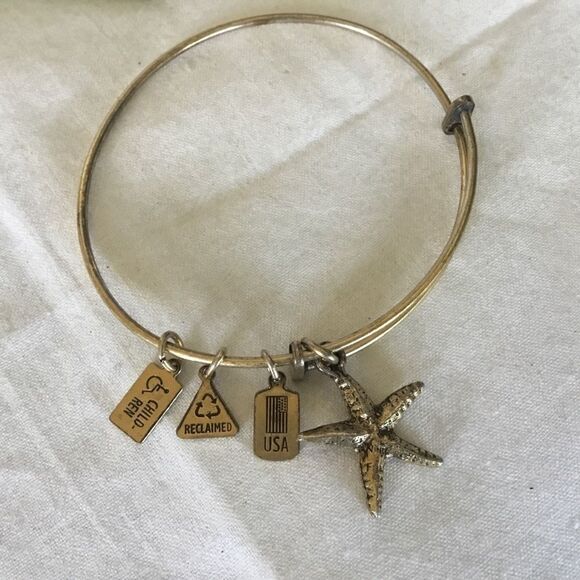 $8 ea or 3/$15. Goldtone Adj. Bangle Bracelet - Picture 2 of 5